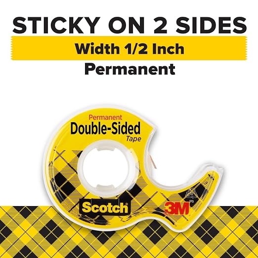 Scotch Double-Sided Tape, 1/2 in x 250 in - Image 2
