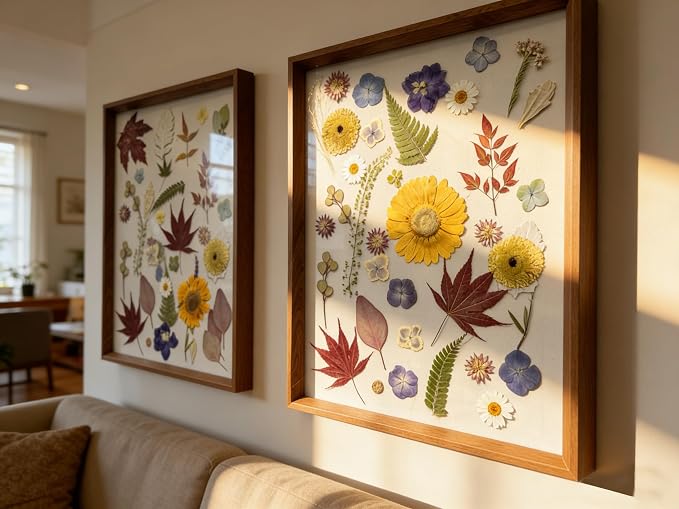 A4 Large Dried Pressed Flowers Red Maple Leaves - Image 4
