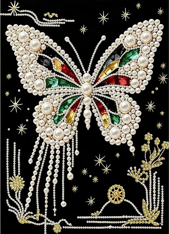 GEMFAMILY Butterfly Pearl Diamond Art Kits by Unknown