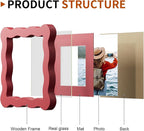 4x4 Wavy Picture Frame With Mat - Image 4
