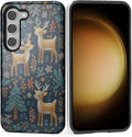 Case for Samsung Galaxy S23 Case, Cute Christmas Reindeer Design Hybrid Dual by Kapadiy