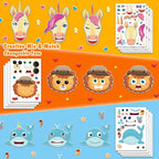 Aowplc 48 Sheets Make-a-Face Animal Stickers Mix and Match - Image 6