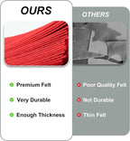20PCS Red Felt Fabric Sheets - Image 4