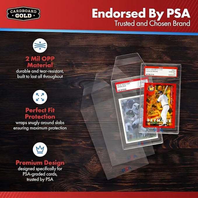 Cardboard Gold PSA Slab Sleeves - Image 3