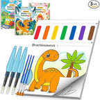 TECJOE 3 Pack Paint with Water Coloring Books by TECJOE