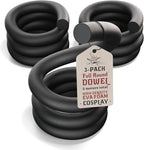 The Foamory's No Waste Full Round EVA Foam Dowels. 3 Pack 5-40mm x 1M by TheFoamory