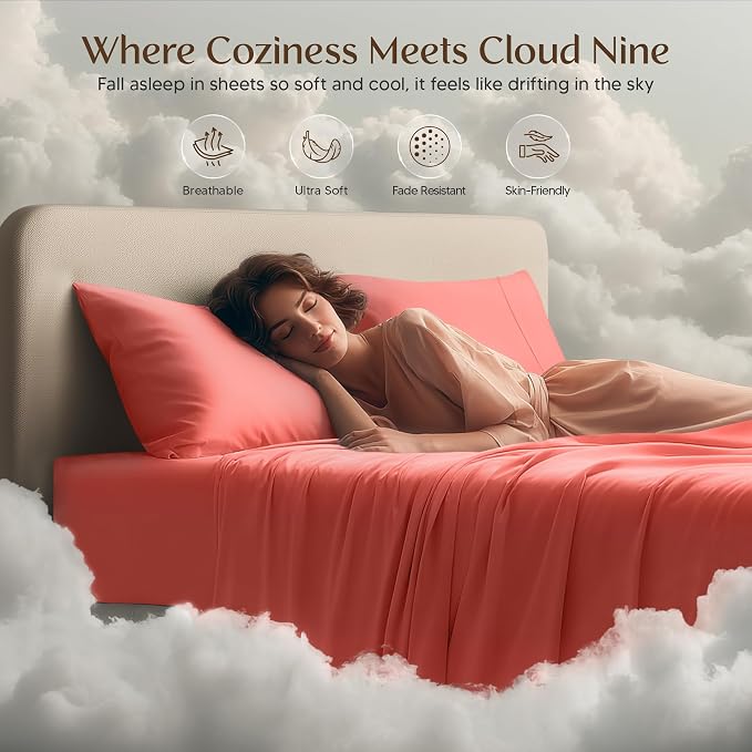 Utopia Bedding Full Size Sheet Set – 4 Piece Bed Sheets, Soft and Breathable - Image 6