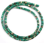 148pcs 3x2mm Dark Green Natural Sea Sediment Imperial Jasper Heishi Disc - Image 5
