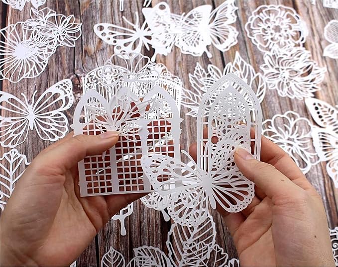 Diuhofart Vintage Scrapbook Embellishments Paper Cutout Lace - Image 4