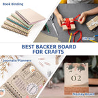 25 Sheets 9 x 12 Inch Book Board Thick Grey Chipboard Sheets 2 mm 80 PT - Image 3