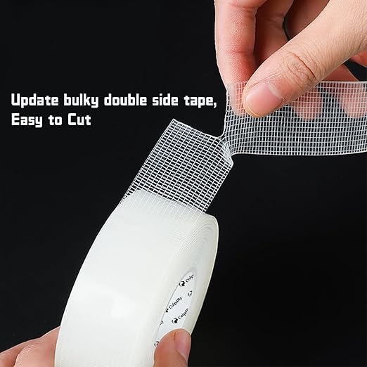 Double Sided Tape Heavy Duty for Wall Decor No Damage to Paint, Nano Two Sided - Image 2