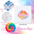Chumia Cotton White Bandana for Tie Dying Bulk Blank Solid Handkerchiefs Unisex - Image 2