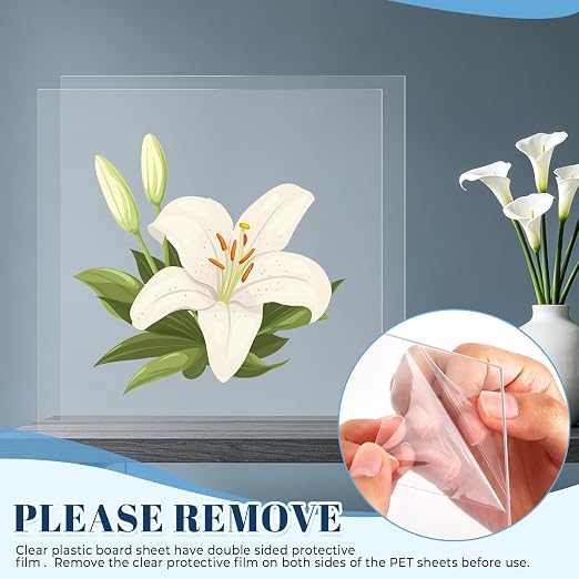 TKOnline 15 PCS Plexiglass Sheets, Invitations, Poster Frames Plastic Board - Image 4