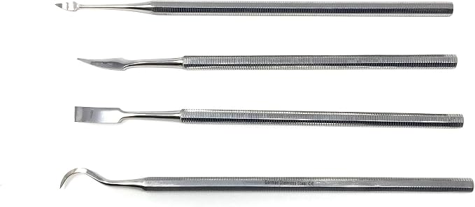 CYNAMED 4 Pc Stainless Steel Spatula Wax & Clay Sculpting Tool Set - Image 6