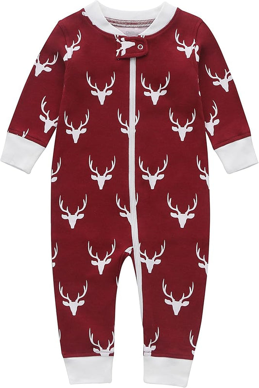 Owlivia Organic Cotton Baby Boy Girl Zip up Sleep 'N Play Pjs, Footless, Long Sleeve