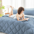 MUXHOMO 5 Pieces Twin XL Comforter Set, Reversible Bed in a Bag Twin XL Size - Image 8