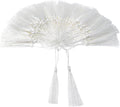 VAPKER 100 Pieces White Tassels 13cm/5-Inch Silky Handmade Soft Tassels Floss by VAPKER