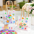 850Pcs Foam Stickers Foam Shape Stickers Heart Star Square Geometric Sticker - Image 8