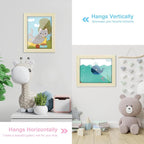 Kids Art Frames, 8.5x11 Front Opening Kids Artwork Frames Changeable, Ivory - Image 3