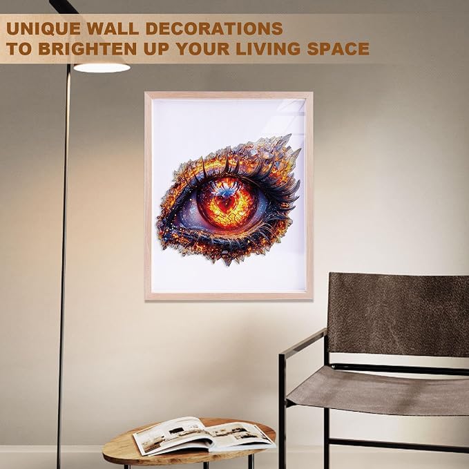 Ember Eye Puzzles Adults Gifts Wooden 90 Pieces 8.5 * 7.7in - Image 7