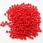 Gxueshan 1000 Pcs Acrylic Red Pony Beads 6x9mm Bulk Kandi Beads - Image 2