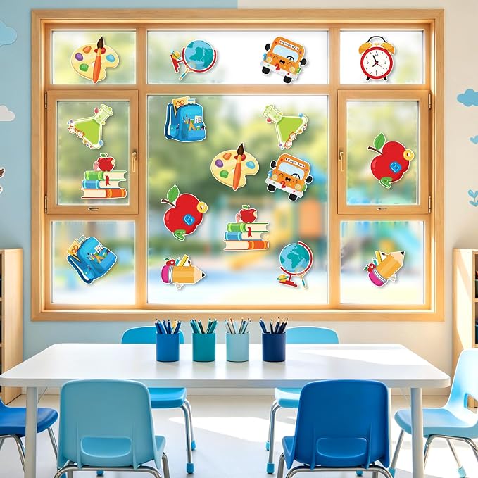 54Pcs Back to School Cutouts, Classroom Theme Bulletin Board Decoration - Image 7