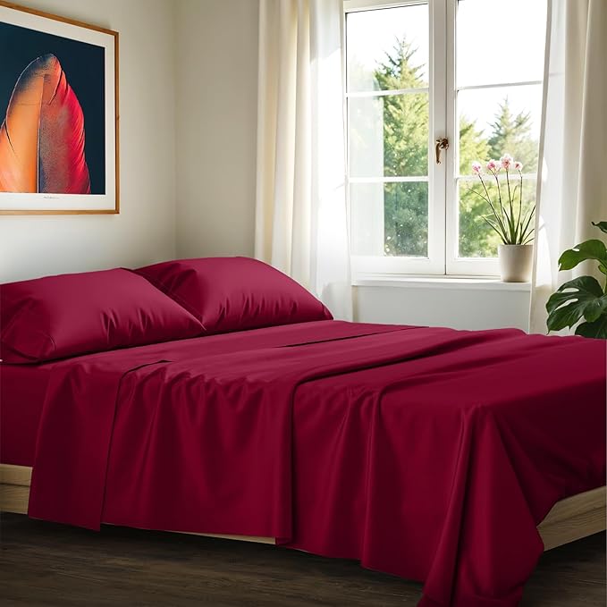 100% Egyptian Cotton Sheets California King Size by AshtonSheets
