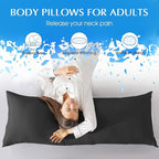 SHOUREN Cotton Memory Foam Body Pillow Insert- Cooling Breathable Full Body - Image 5