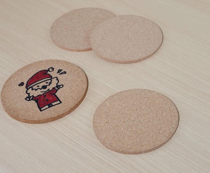 Faithful Panda 50 Pack Cork Coasters - Image 9