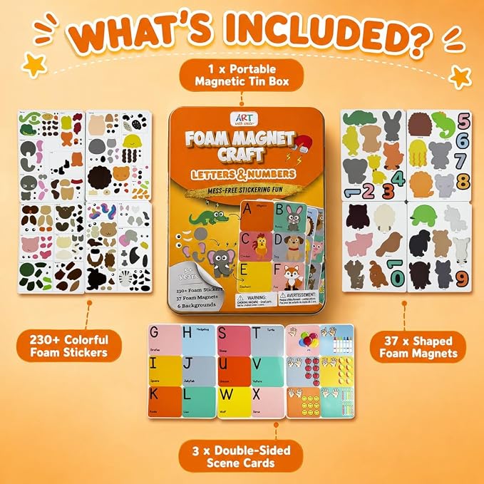 Magnetic Tin Box Foam Craft Kit - Image 2