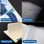 Sooez 30-Pocket Binder with Plastic Sleeves 8.5x11, Heavy Duty Art Portfolio - Image 6