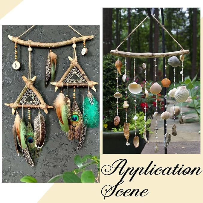 5 Hook Driftwood Jewelry Display Hanging Jewelry Organizers Vintage Drift Wood - Image 7