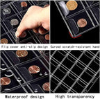 330 Pockets Coin Binder Collection Supplies Pages, Standard 9 Hole Coin - Image 3