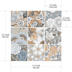 DKTIE Vintage Nature Art Tile Seamless Pattern Bathroom Window Privacy Film - Image 6