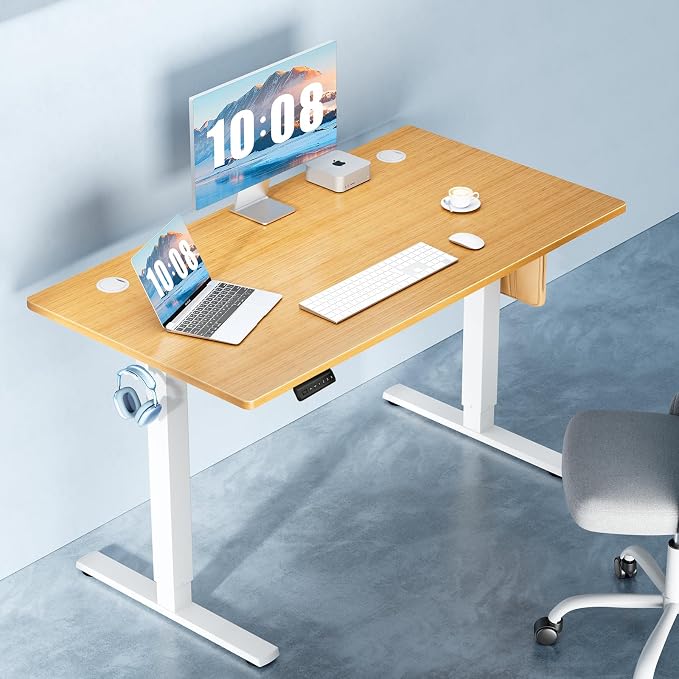 DUMOS 63 Inch Electric Standing Desk Height Adjustable, Sit to Stand Computer - Image 2