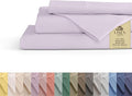 Linen Home 100% Cotton Percale Sheets California King Size, Iris Lilac by LINENHOME