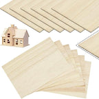 Basswood Sheet 12 Sheets 200x100x1mm Unfinished Balsa Wood by MFCGHXR