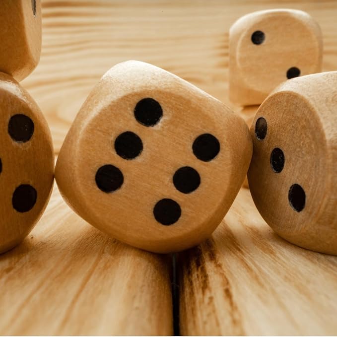 Milisten 20pcs Blank Wooden Dice, Wooden Cubes - Image 4