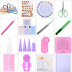 YURROAD Paper Quilling Kit for Starter, Width 5mm 900 Strips in 36 Colors - Image 2