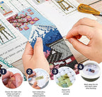 ACRNIGHEET 6PCS Cross Stitch Bookmark Kit - Image 4