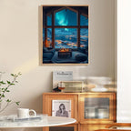 Aurora Paint by Numbers Kit for Adults Beginner, Snowy Mountain Lake Scenery - Image 2