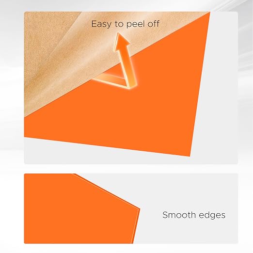 Orange Acrylic Sheet 12" x 16" x 1/8" Thick, ALCCIFI 2 Pack Opaque Glossy Cast - Image 8