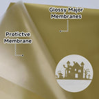 RENLITONG Soil Golden Iron on Vinyl 12Inch by 20ft Roll Heat Transfer Vinyl - Image 3