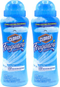 Clorox Fraganzia Laundry Scent Booster Crystals in Morning Sky Scent - Scented In-Wash Freshener Beads for Fresh, Clean, Great Smelling Clothes and Linens, 18 Oz - 2 Pack