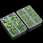 10000Pcs 2-Boxes Mixed Size Hot Fix Round Crystals Gems Glass Stones Hotfix - Image 5