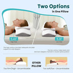 DUMOS Cervical Neck Pillow for Sleeping, Cooling Ergonomic Memory Foam Pillow - Image 4