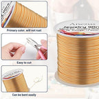 Anezus 18 Gauge Jewelry Wire for Jewelry Making, Tarnish Resistant Copper - Image 3