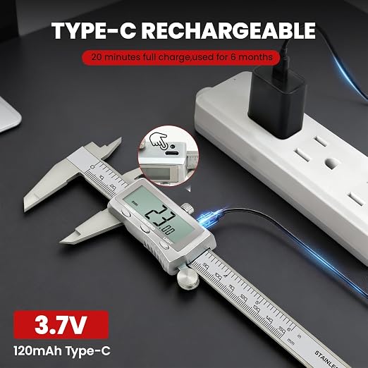 Digital Caliper, Rechargeable Calipers 12 inch - Image 2