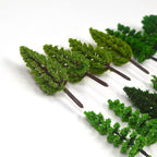 70pcs Mini Model Trees Train Scenery Mixed Miniature Trees Artificial Wargame - Image 4