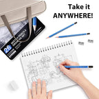 Sketch Pencils for Kids and Adults Drawing, 26-Piece Profession Sketching - Image 4